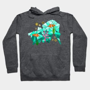 Geometric clown fish Hoodie